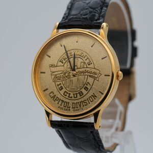 Pulsar V501-0A50 Coca Cola President’s Club 1997 36mm Gold Watch